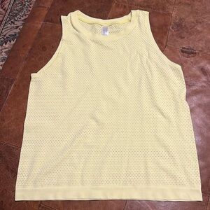 Spanx Seamless At the Hip Tank yellow